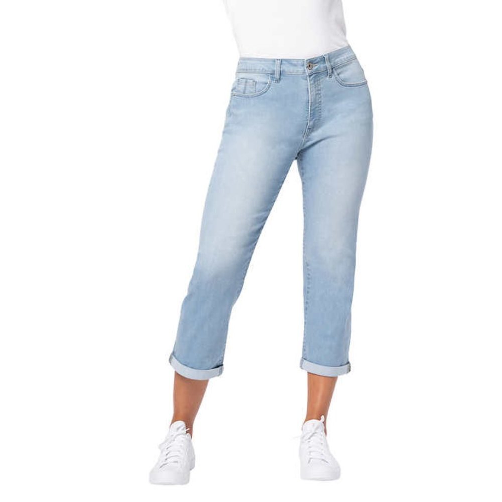 New Santana Tummy Control Capris | Light Denim